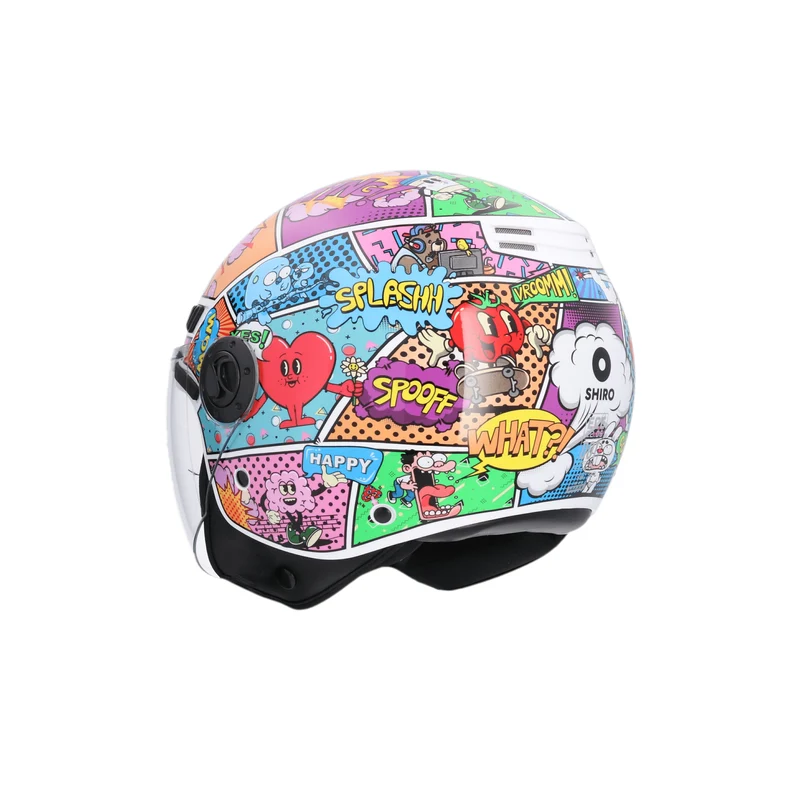 SHIRO CASCO KIOTO COMIC MULTICOLOR