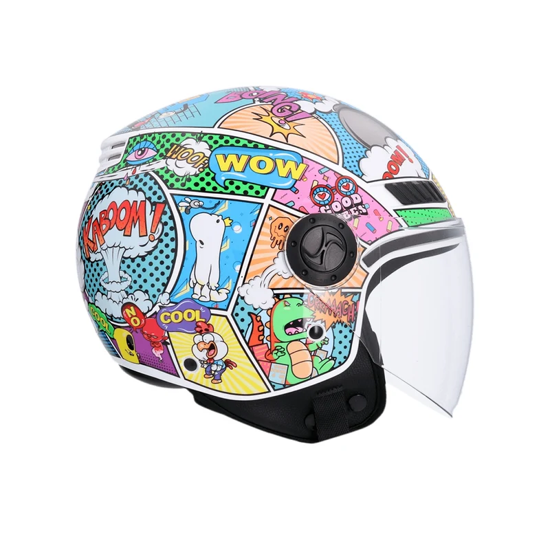 SHIRO CASCO KIOTO COMIC MULTICOLOR