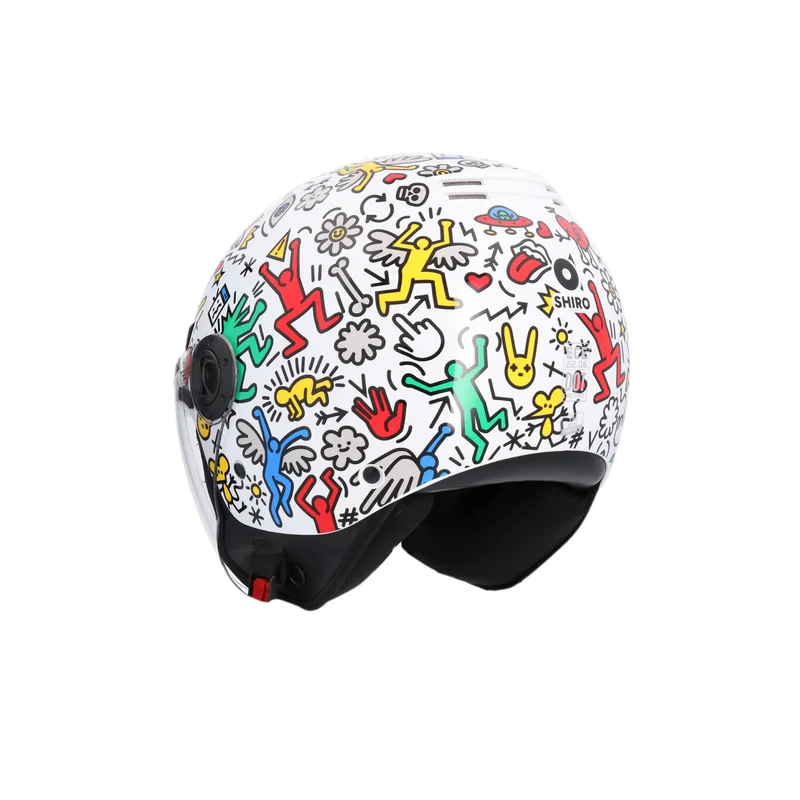SHIRO CASCO KIOTO DOODLE LIVE MULTICOLOR