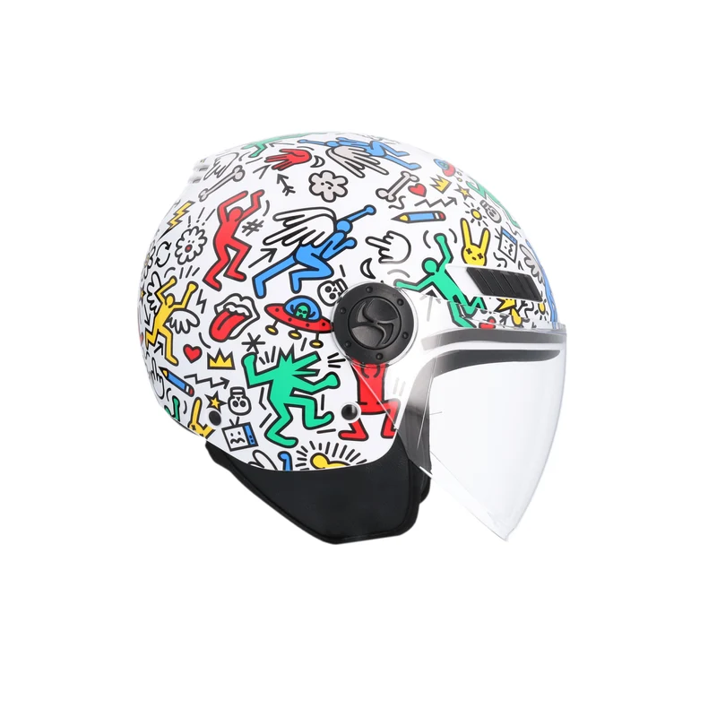 SHIRO CASCO KIOTO DOODLE LIVE MULTICOLOR