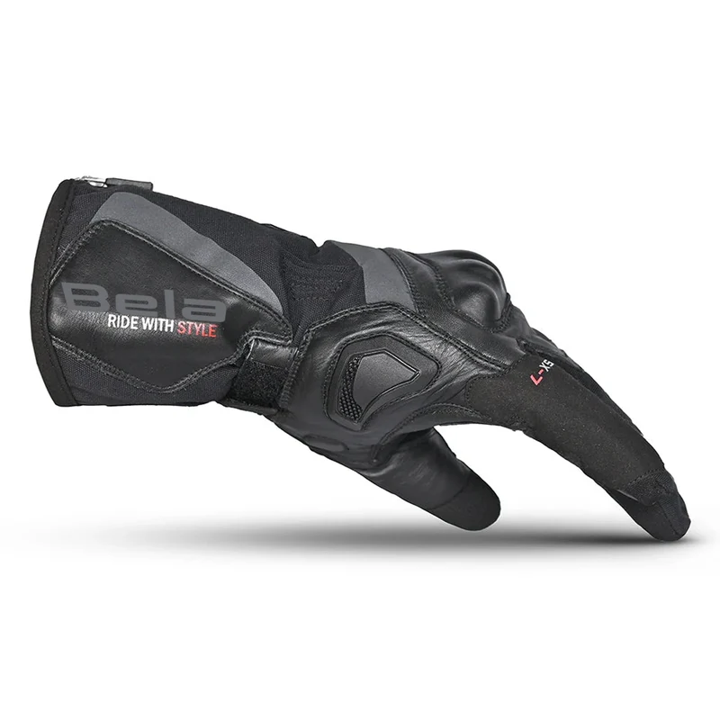 BELA GRIP WINTER WP GUANTES DE MOTO PIEL GLOVES NEGRO