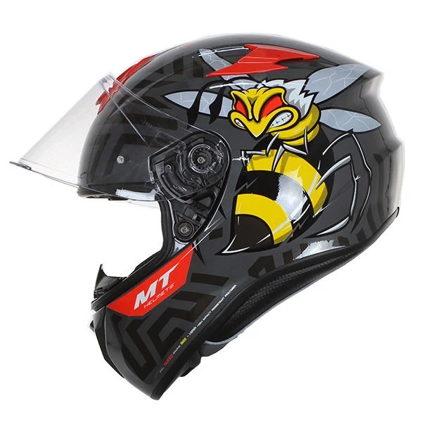 MT FF106 TARGO BEE CASCO DE MOTO B5 RJ FLUOR BRILLO