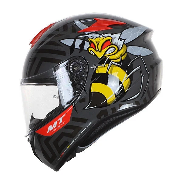 MT FF106 TARGO BEE CASCO DE MOTO B5 RJ FLUOR BRILLO