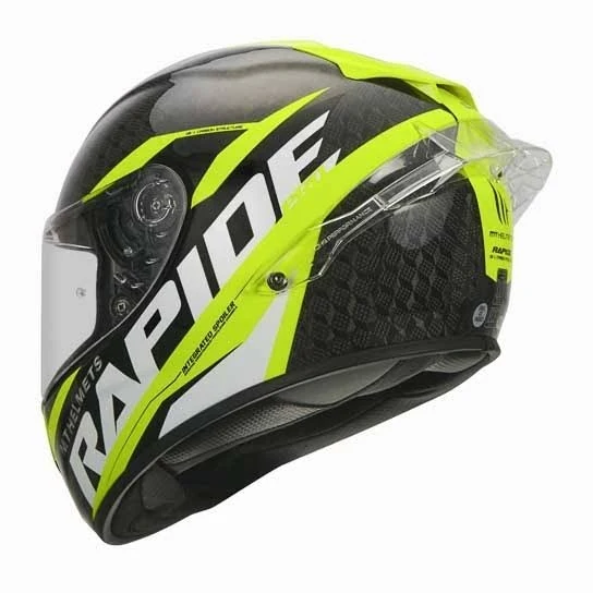 MT FF104PRO RAPIDE PRO CARBON CASCO DE MOTO C3 AMARILLO FLUOR BRILLO