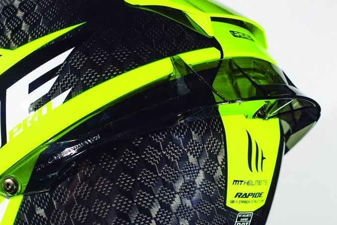 MT FF104PRO RAPIDE PRO CARBON CASCO DE MOTO C3 AMARILLO FLUOR BRILLO