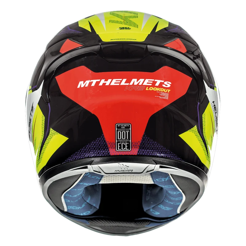 MT FF103 KRE LOOKOUT G4 CASCO DE MOTO AMARILLO FLUOR BRILLO