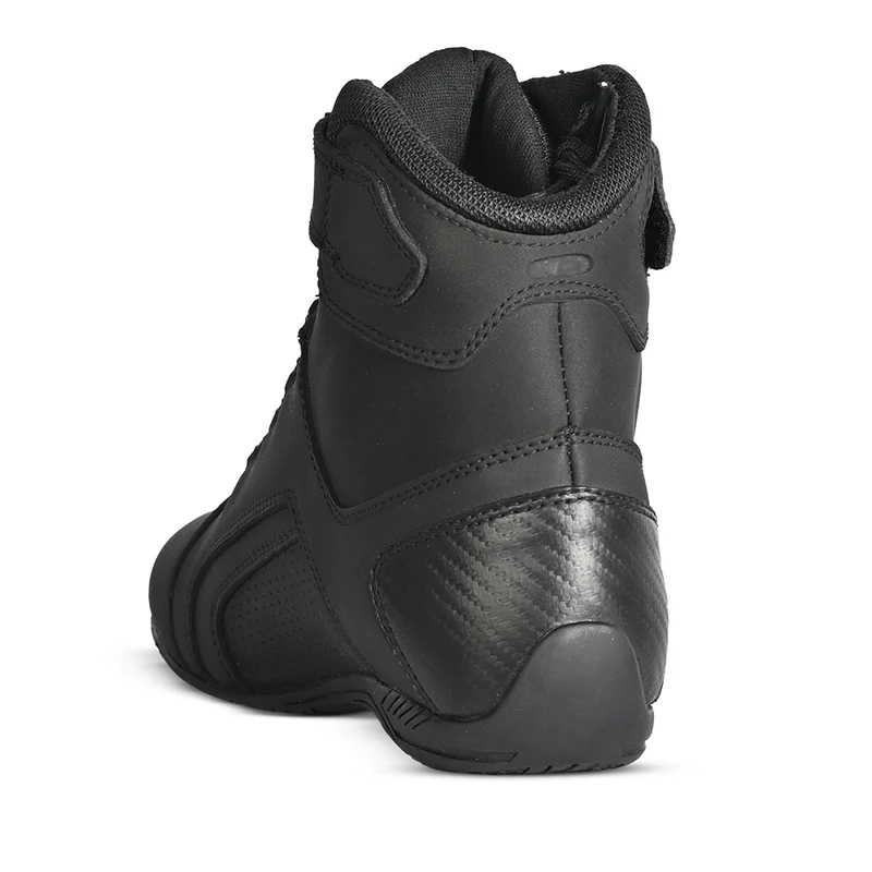 SHUA DUKE PRO BOTAS DE MOTO PIEL MUJER NEGRO BLANCO