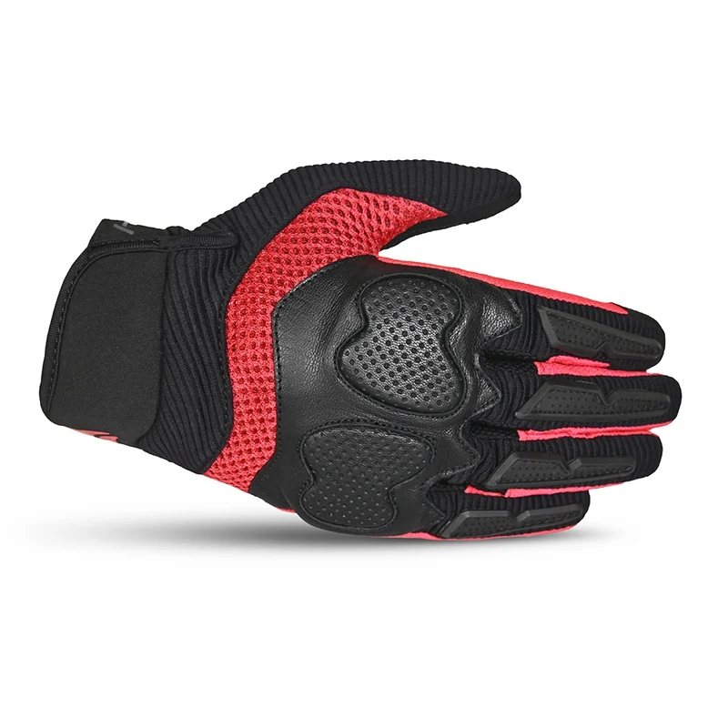 R-TECH CRUISER GUANTES DE MOTO HOMBRE NEGRO ROJO