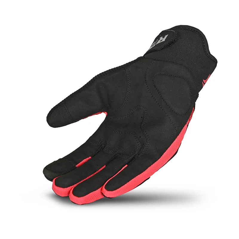 R-TECH CRUISER GUANTES DE MOTO HOMBRE NEGRO ROJO