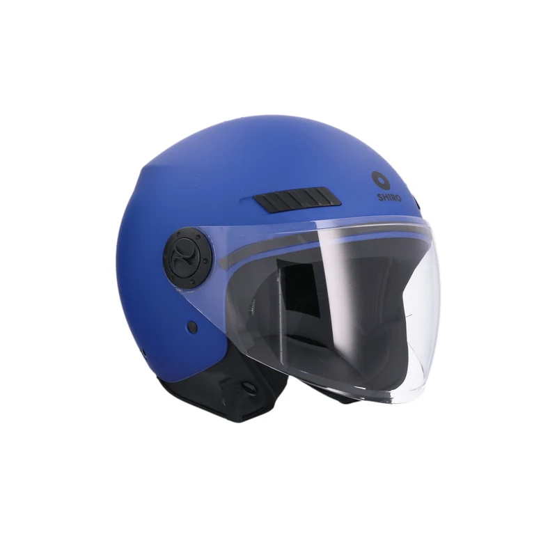 SHIRO CASCO SH-62 KIOTO MONOCOLOR AZUL MATE