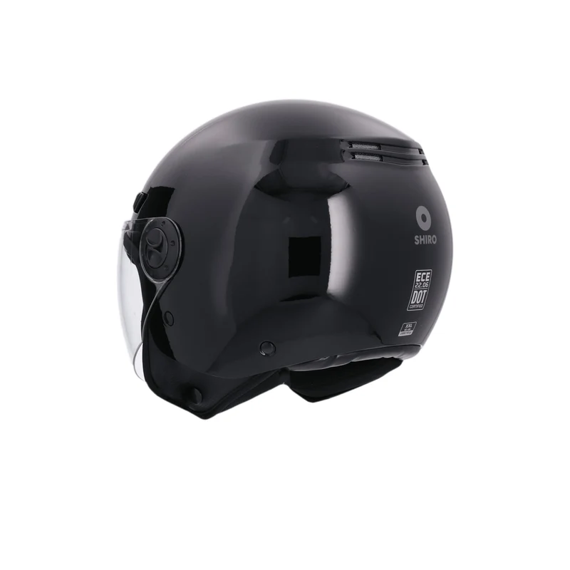 SHIRO CASCO SH-62 KIOTO MONOCOLOR NEGRO