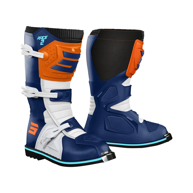 SHOT RACE 2 BOTAS DE MOTOCROSS KID BLUE_ORANGE