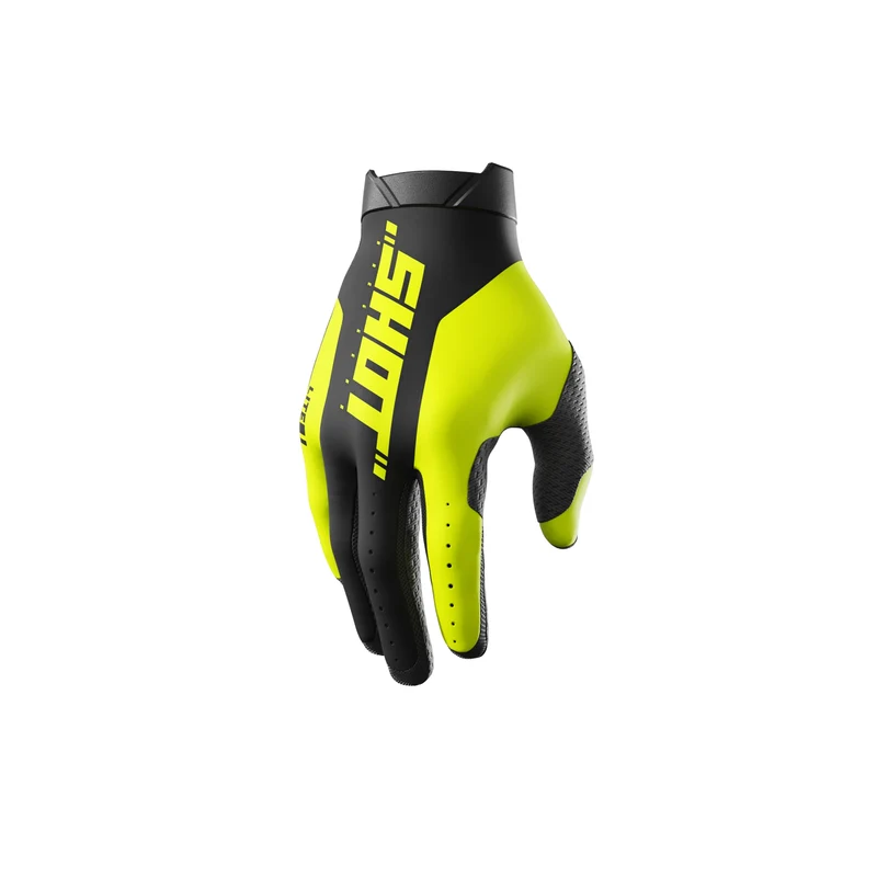 SHOT LITE PRO GUANTES DE MOTO NEON AMARILLO 08