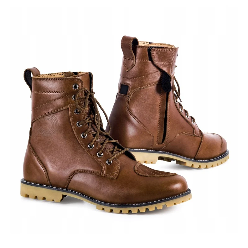 R-TECH CLASSIC PIEL BOTAS DE MOTO MARRÓN