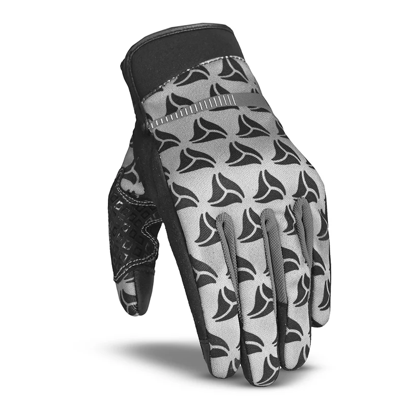 R-TECH LEOPARD TEXTIL GUANTE DE MOTO NEGRO GRIS
