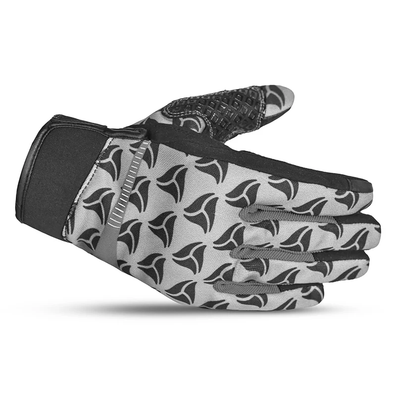 R-TECH LEOPARD TEXTIL GUANTE DE MOTO NEGRO GRIS