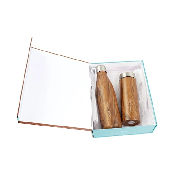 Coffret bois 1 bouteille 500 ml et 1 théière 350ml Yoko Design