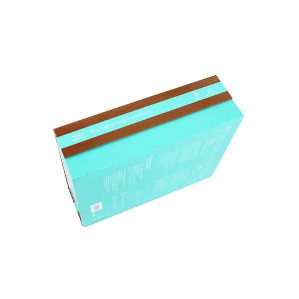 Coffret bois 1 bouteille 500 ml et 1 théière 350ml Yoko Design