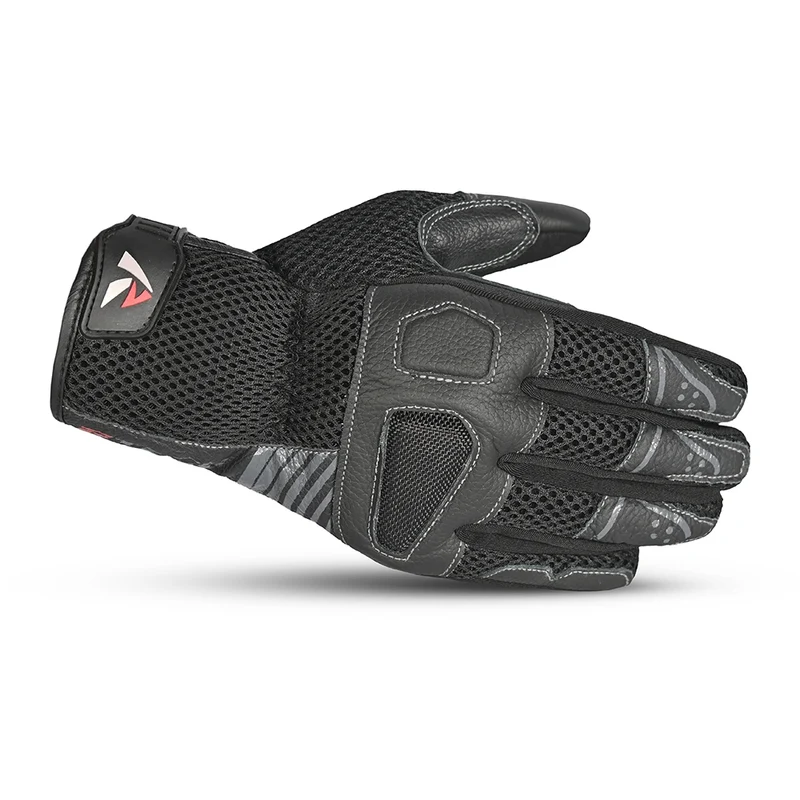 R-TECH PRIMA PIEL GUANTES DE MOTO NEGRO