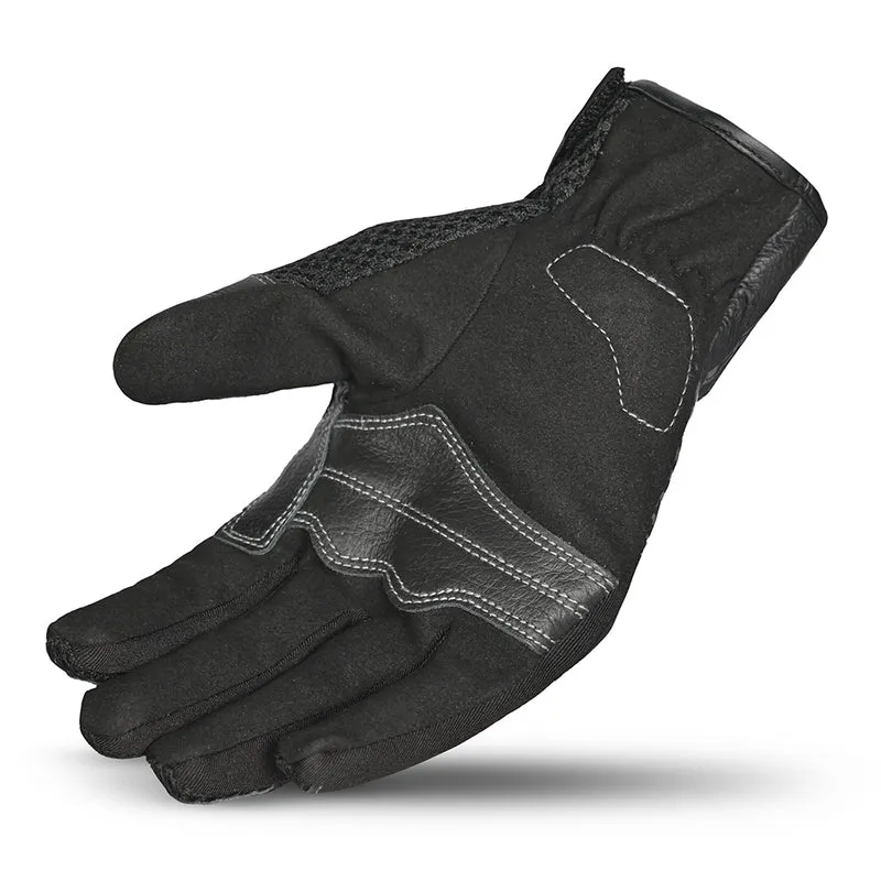 R-TECH PRIMA PIEL GUANTES DE MOTO NEGRO