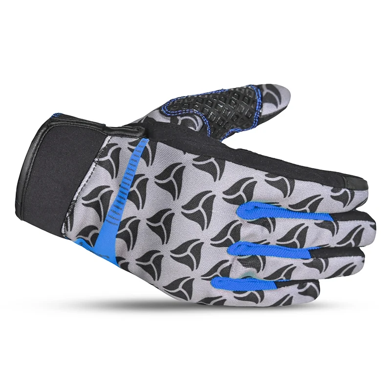R-TECH LEOPARD TEXTIL GUANTE DE MOTO NEGRO AZUL