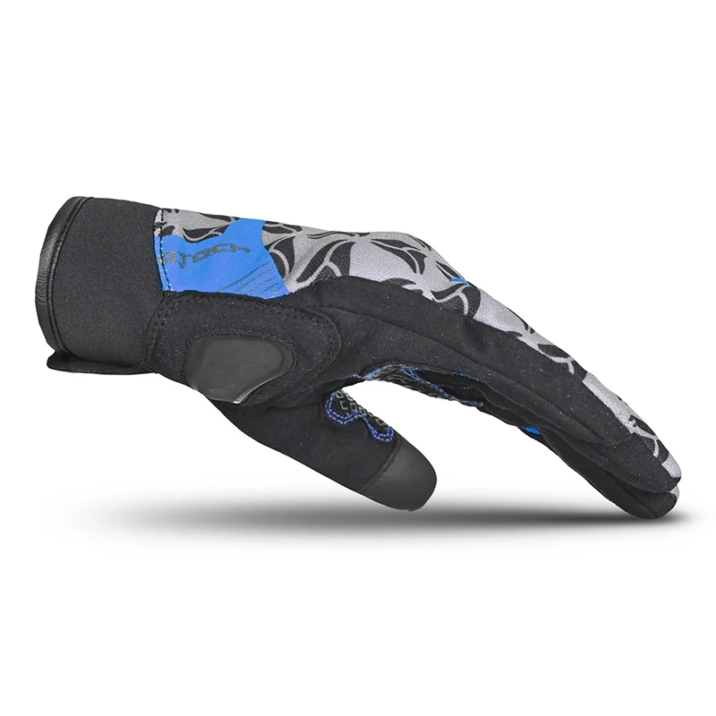 R-TECH LEOPARD TEXTIL GUANTE DE MOTO NEGRO AZUL
