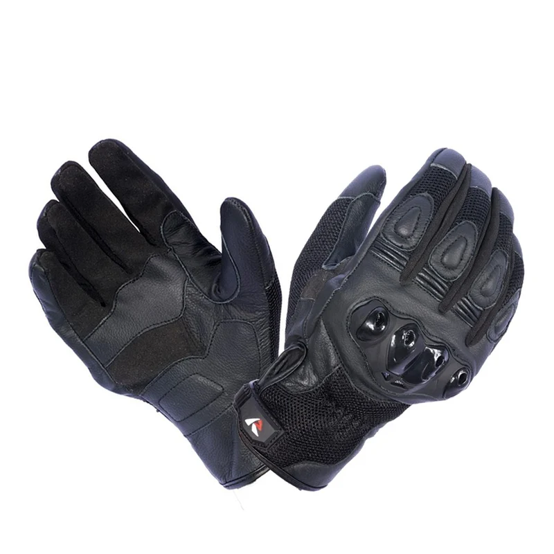 R-TECH AVIGNON PIEL GUANTES DE MOTO NEGRO