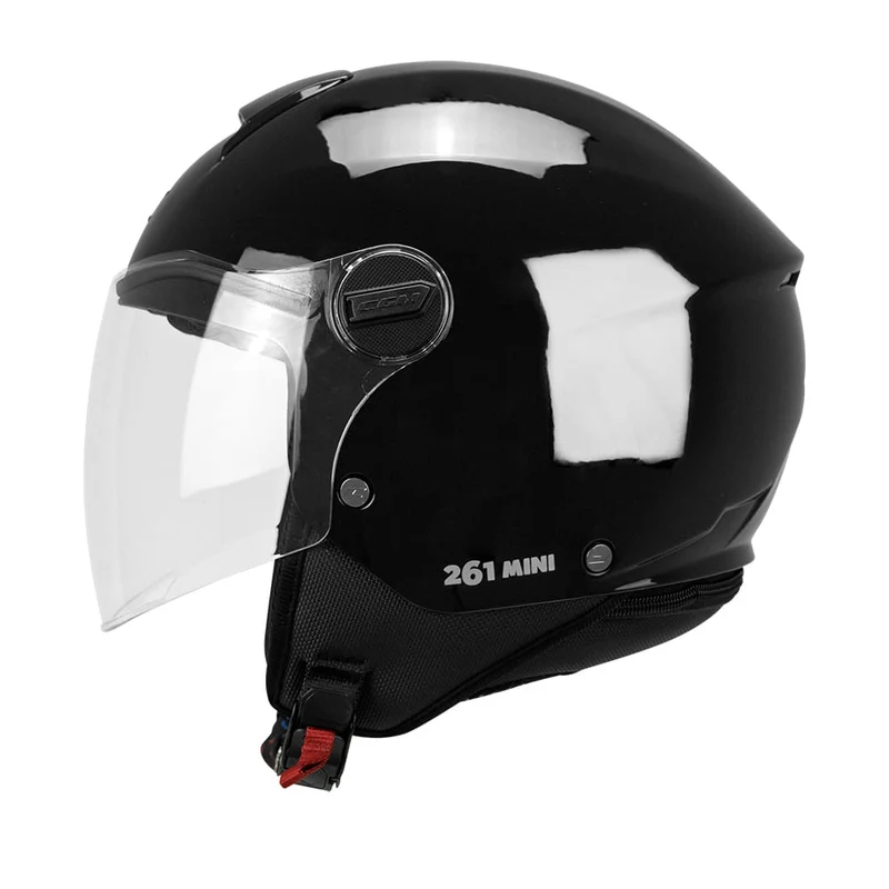 CGM 261A Mini Casco de Moto Infantil Negro