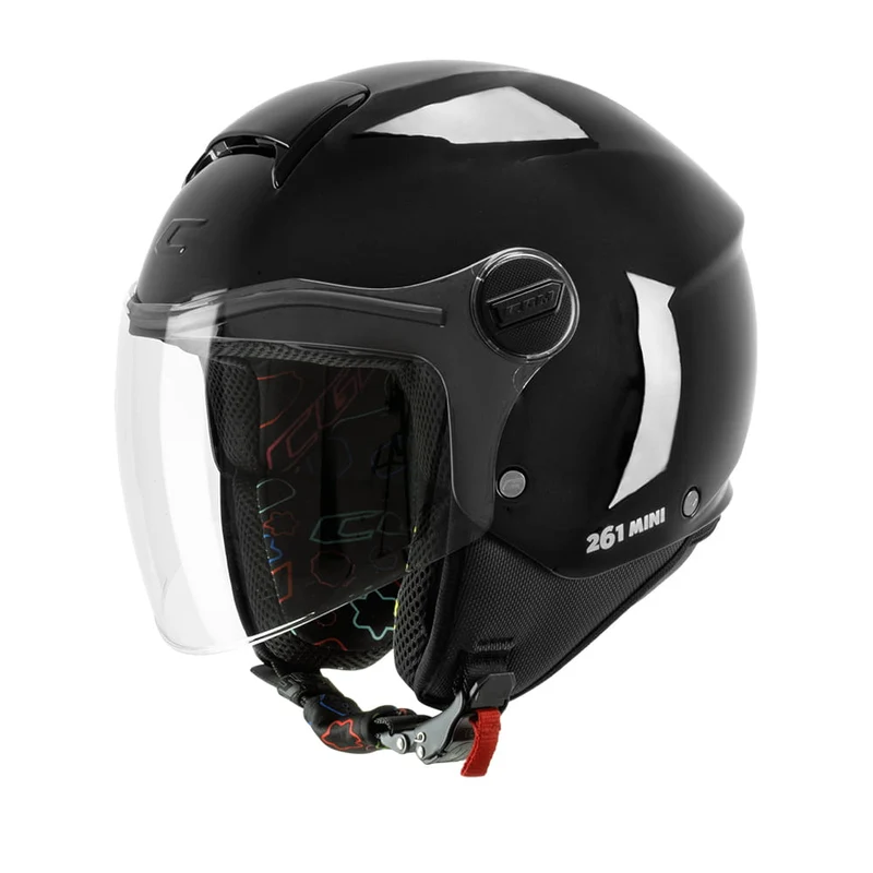 CGM 261A Mini Casco de Moto Infantil Negro