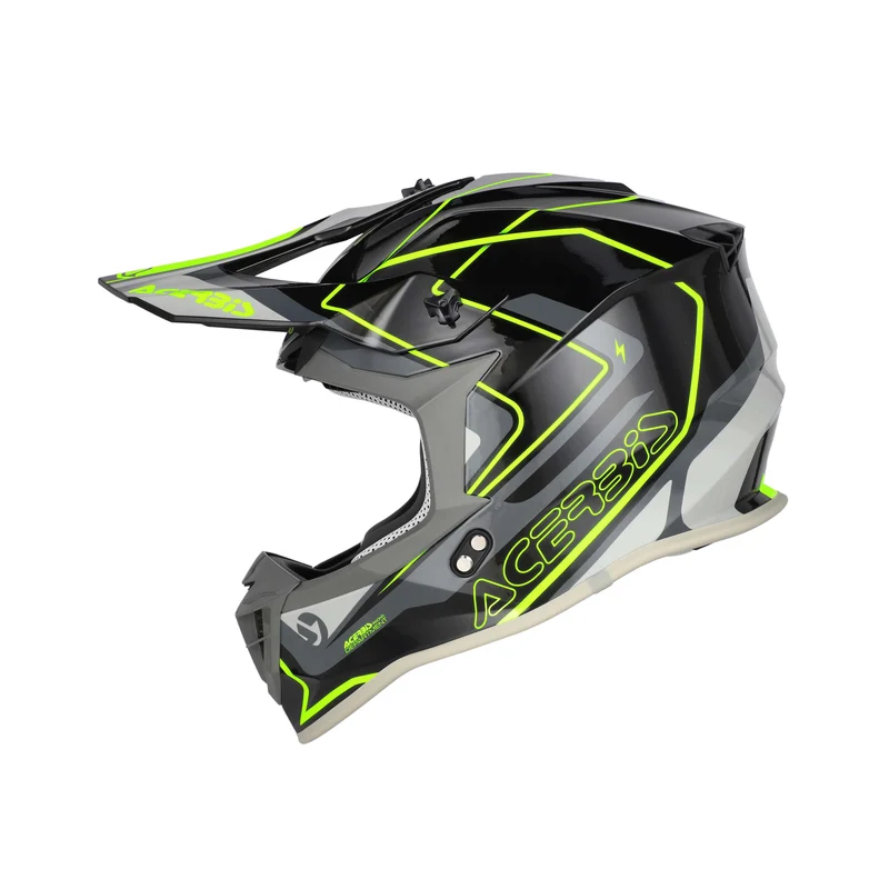 ACERBIS LINEAR 22-06 CASCO DE MOTO NEGRO AMARILLO FLOU