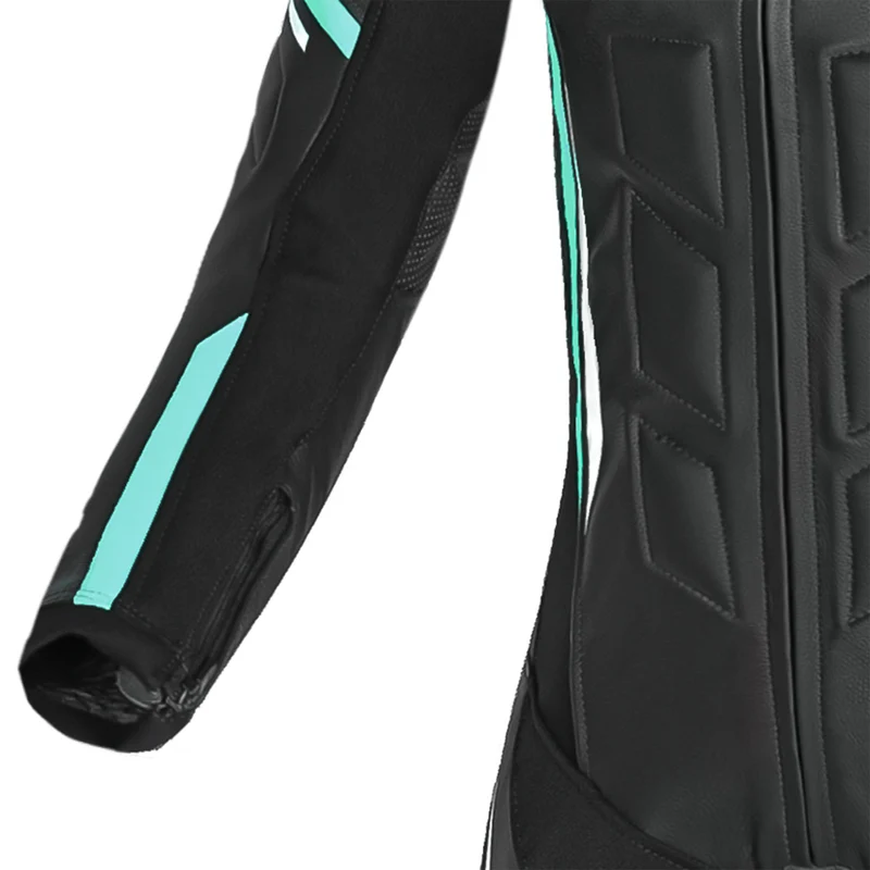 SHUA INFINITY 1PC MONO DE MOTO MUJER NEGRO BLANCO TURQUISE