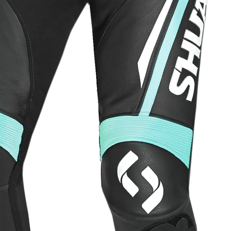 SHUA INFINITY 1PC MONO DE MOTO MUJER NEGRO BLANCO TURQUISE