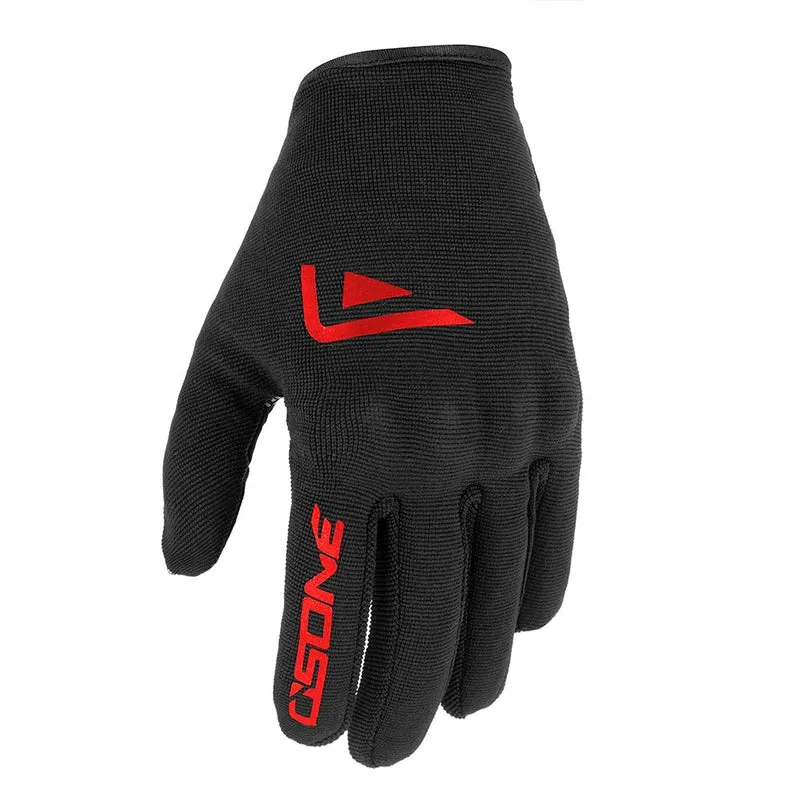 Osone Guantes De Verano Unisex Negro Rojo