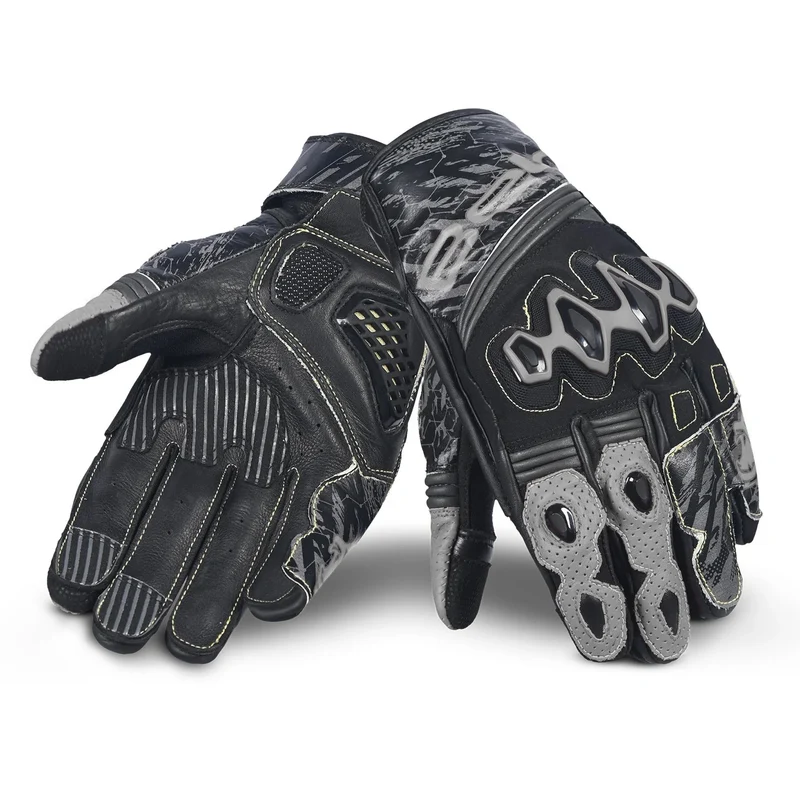 BELA ARMOUR PRO GUANTES DE MOTO SHORT NEGRO