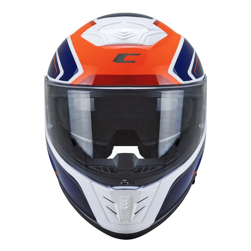 CGM 361S AVENT FIBRA RACE CASCO INTEGRAL BLANCO AZUL FLOU ROJO