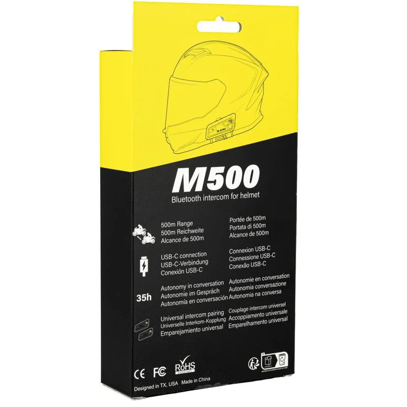 Myra - Intercom M500 Bluetooth 5.3 Negro/Gris TU