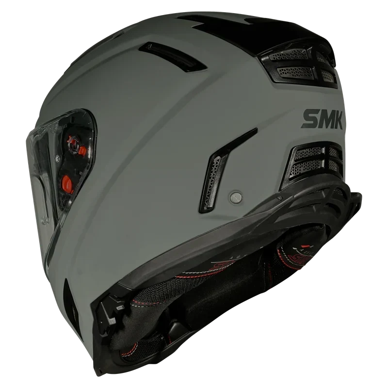 SMK NOVA CASCO DE MOTO SOLID GRIS CEMENTO (MA600)