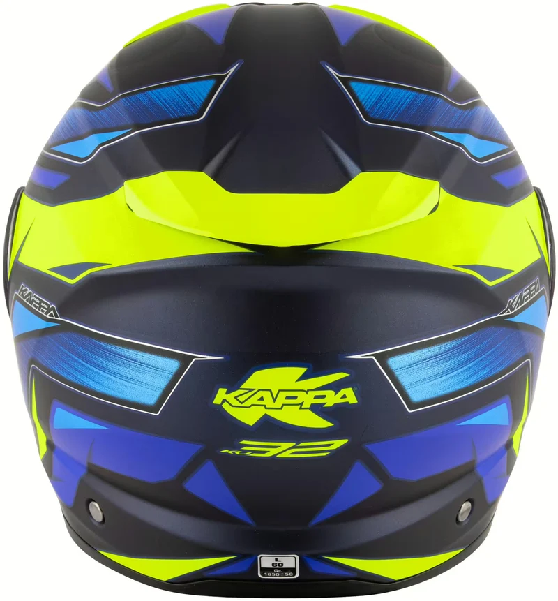 KAPPA KV32 Strong Casco Integral Azul Mate/Amarillo