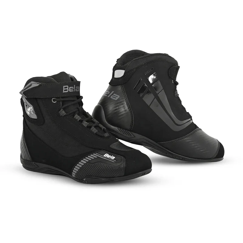 BELA KIVA MAN BOTAS DE MOTO PIEL NEGRO GRIS