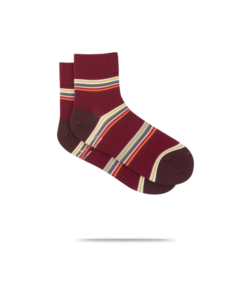 Multi Block Stripe Cycling Socks