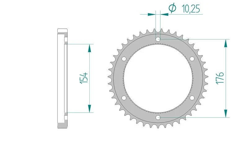 Couronne AFAM 10619A - 43 dents