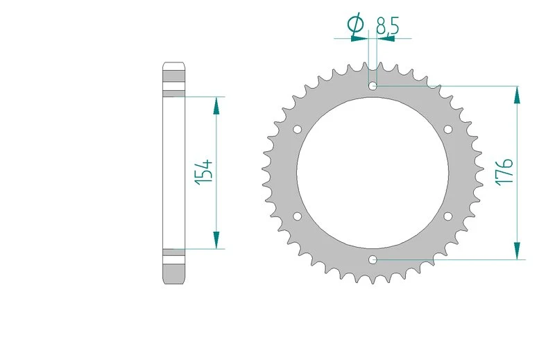 Couronne AFAM 10607A - 43 dents