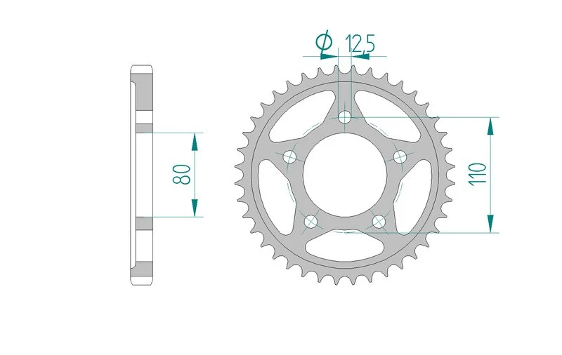 Couronne AFAM 10605 - 44 dents