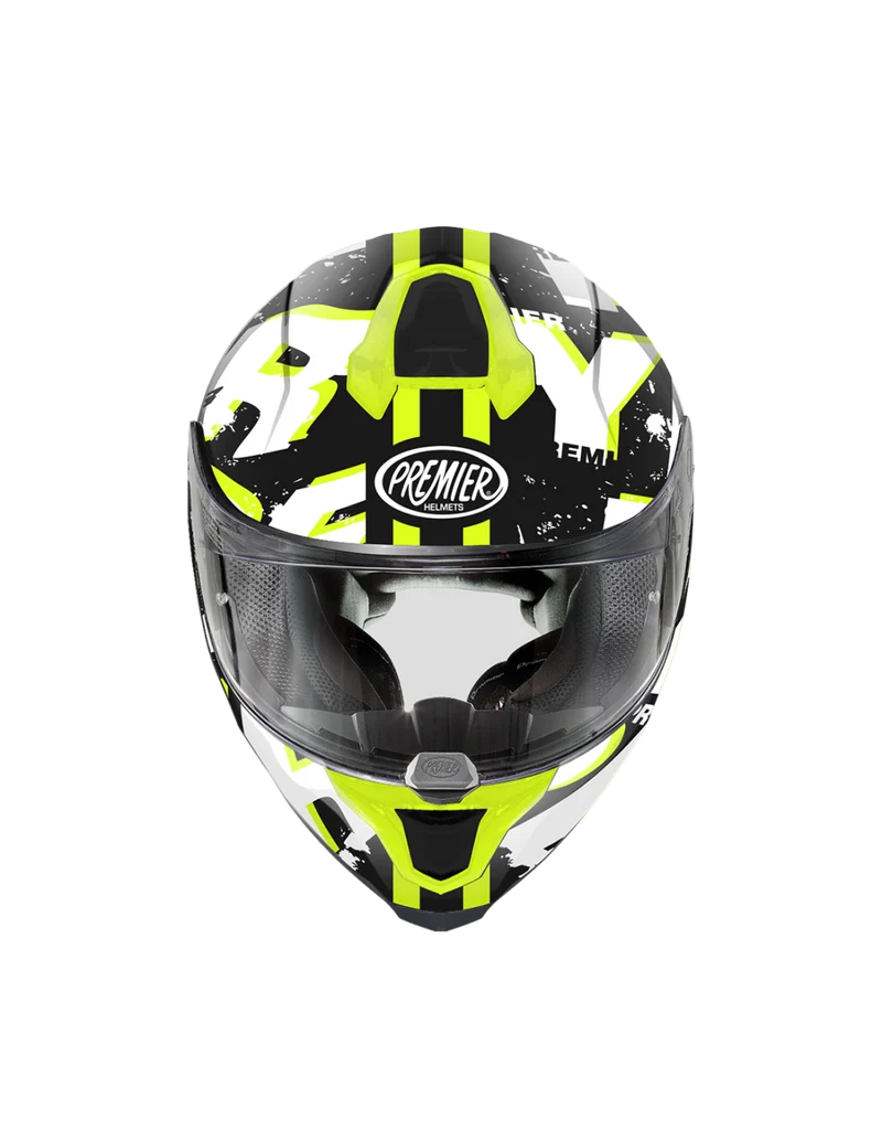 PREMIER 26 HYPER SRY8BM CASCO INTEGRAL NEGRO BLANCO AMARILLO