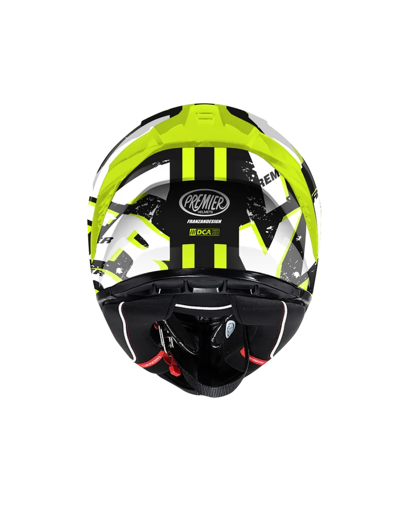 PREMIER 26 HYPER SRY8BM CASCO INTEGRAL NEGRO BLANCO AMARILLO