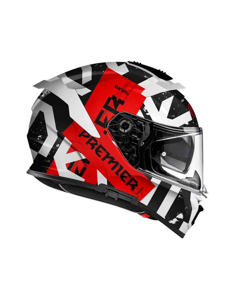 PREMIER 26 DEVIL TP92 CASCO INTEGRAL NEGRO BLANCO ROJO