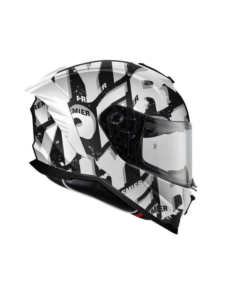 PREMIER 26 HYPER SR8BM CASCO INTEGRAL NEGRO BLANCO