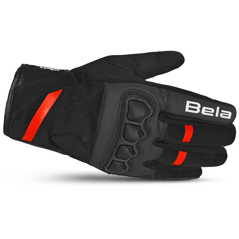 BELA TRACKER 2.0 WP GUANTES DE MOTO INVERNO NEGRO ROJO