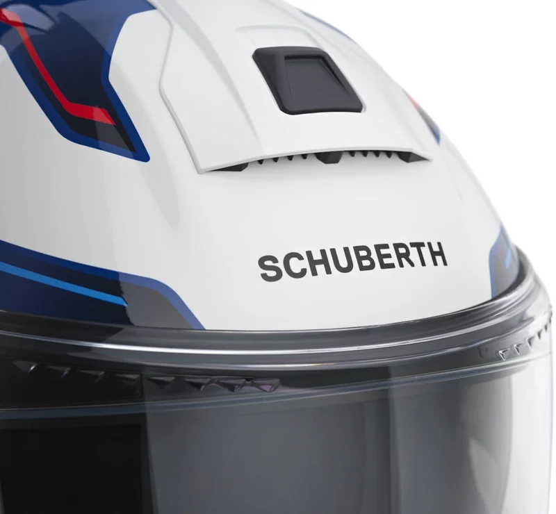 SCHUBERTH CASCO MODULAR C5 OMEGA BLANCO AZUL ROJO