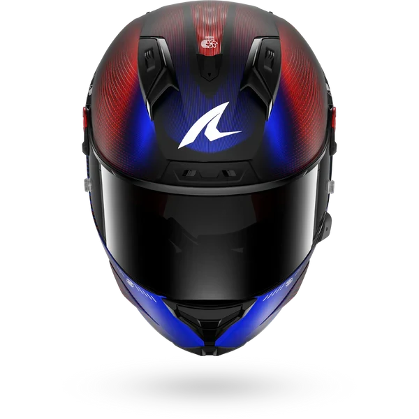 SHARK AERON SPEED-TECH Mat Carbon Azul Rojo Casco De Moto
